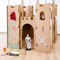Produktbild: Kinder Spielhaus Ritterburg Pappe Pappburg Karton Kartonhaus Spielburg Kingpower
