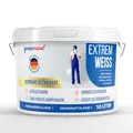 Produktbild: Preismaxx Wandfarbe weiß 10l Extrem Weiss Innenfarbe sehr hohe Deckkraft Klasse 1 - Nassabriebklasse 1 matt Ausbesserungsfarbe 10 L