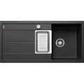 Produktbild: Blanco Spüle 513053 100x50cm, PuraDur anthrazit, reversibel, mit Ablauffernbedienung/Zubehör