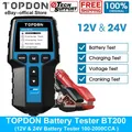 Produktbild: TOPDON BT200 12V&24V Auto Batterietester OBD2 Diagnosegerät Akku Batterie Prüfer