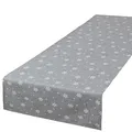 Produktbild: Tischläufer Snow grau, 40x140 cm, Moderne Tischdecke zu Weihnachten