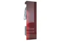 Produktbild: Vladon Garderoben-Set Carlton Set 5, (Wandgarderobe bestehend aus, mit integrierter Tür und 1 Kleiderstange), Anthrazit matt/Bordeaux Hochglanz (52 x 193 x 35 cm)