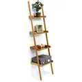 Produktbild: Relaxdays Leiterregal, Hellbraun, Holz, 44x176x37 cm, Wohnzimmer, Regale, Bücherregale