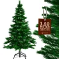 Produktbild: DeubaXXL DE Künstlicher Weihnachtsbaum 150cm PVC realistische Optik mit Metallständer 107676