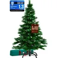 Produktbild: Weihnachtsbaum Künstlich 140 150 180 240 Cm Dichte Spitzen Schneller Aufbau Metallständer Wie Echt Schwer Entflammbar Tannenbaum Standard 150cm - Casaria