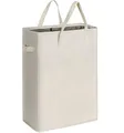 Produktbild: Chrislley Slim Wäschekorb Kleiner Wäschekorb Faltbarer Wäschekorb Zusammenklappbarer Wäschesack Schmaler Wäschekorb mit Griff - 45L Beige