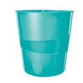 Produktbild: LEITZ Papierkorb WOW aus Kunststoff 15 Liter eisblau