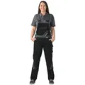 Produktbild: Planam Highline Damen Latzhose Schwarz/schiefer/zink 42