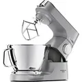 Produktbild: Titanium Chef Baker Küchenmaschine KVC85.124SI silber, 1.200 Watt, integrierte Waage, Timer, Patisserie-Set, Mixaufsatz