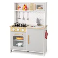 Produktbild: Kinderküche Spielküche Holz mit Zubehör, Mikrowelle, Herd, Spüle, Backofen