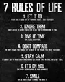 Produktbild: Motivationsposter 7 Rules of Life, 27,9 x 35,6 cm, ungerahmt, gedruckt auf Pr...