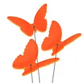 Produktbild: SUNPLAY Sonnenfänger Ø10cm 3er-Set Suncatcher Gartenstecker Schmetterling ORANGE