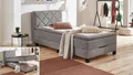 Produktbild: Stauraumbett Boxbett Jeff 120x200 silbergrau mit Bettkasten integrierter Topper