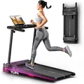 Produktbild: Sportstech Laufband für Zuhause, Laufband klappbar, Treadmill bis 12 km/h, max. 120kg, Tablethalterung, Deutsche Qualitätsmarke, mit 11,5% Steigung, Bluetooth App kompatibel, LED, sProRun (Schwarz)