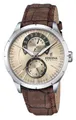 Produktbild: Festina Retro Leather Strap Multifunction Beige Dial Quartz F16573-9 Men's Watch