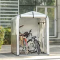 Produktbild: SoBuy Fahrradgarage wetterfest Geräteschuppen für 1-2 Fahrräder Carport Zelt mit UV-Schutz Fahrradschuppen für Regenschutz Terrasse Motorrad KLS11