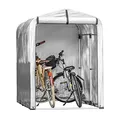 Produktbild: SoBuy Fahrradgarage wetterfest Geräteschuppen für 1-2 Fahrräder Carport Zelt mit UV-Schutz Fahrradschuppen für Regenschutz Terrasse Motorrad Garage Gartenhaus mit Aluminiumrahmen 120x163x176cm KLS11