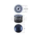 Produktbild: Ölfilter KNECHT OC 204 für FORD OPEL VAUXHALL VOLVO ATLAS COPCO KOMATSU MANITOU