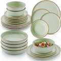 Produktbild: Sänger Tafelservice, Grün, Stein, 24-teilig, Rund, 27x6.6x27 cm, kratzfest, Essen & Trinken, Geschirr, Geschirr-Sets, Tafelservice