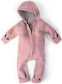 Produktbild: Ehrenkind Overall Walkoverall Baby aus Merino Schurwolle mit Reißverschluss (Altrosa, Gr. 50-56) Wollwalk Overall Baby 50/56