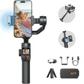 Produktbild: hohem iSteady M7 Gimbal Stabilisator für Smartphone, AI-Tracker CCT/RGB-Fülllicht, 1.4″ Touchscreen Abnehmbarer Controller & Eingebauter Verlängerungsstab, 500g Nutzlast Gimbal für iPhone Android