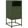Produktbild: vidaXL Nachttisch Olivgrün 36x39x78 cm Stahl