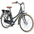 Produktbild: Tretwerk Aurora E Bike 28 Zoll Pedelec Damen Herren 155-185 cm  schwarz 50 cm - Schwarz