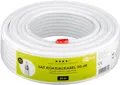 Produktbild: Goobay 49760 90 dB SAT Koaxialkabel, 2x geschirmt, 25 m, weiß für digitale SAT-