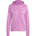 Produktbild: adidas Terrex Damen Xperior Climawarm Light Fleece Hooded Jacke (Größe S, lila)