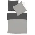 Produktbild: Fleuresse Bettwäsche Black Premium Jersey, Grau, Dunkelgrau, Textil, Uni, 155x200 cm, weiche und anschmiegsame Oberfläche, schadstoffgeprüft, bügelleicht, saugfähig, atmungsaktiv, pflegeleicht, bügelfrei, Schlaftextilien, Bettwäsche, Bettwäsche, Jersey-Bettwäsche