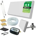 Produktbild: Selfsat Flachantenne H30D2+ HD Sat Anlage 20m Kabel Fensterhalterung Sat-Finder