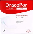 Produktbild: DRACOPOR Wundverband 8x10 cm steril 5 St.