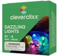 Produktbild: Cleverclixx Cleverclixx Lichteffekt-Kugel-Set 4 Teile Magnetspielbausteine, Lichteffekt bei Bewegung, kompatible Sets, 4er Set: rot grün gelb blau