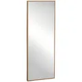 Produktbild: HOMCOM Wandspiegel Garderobenspiegel 125 x 45cm Flurspiegel mit Holzrahmen Ganzkörperspiegel Hängespiegel Wohnzimmerspiegel für Schlafzimmer Natur