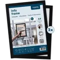 Produktbild: EUROPEL Magnetrahmen INFO FRAME, DIN A4, schwarz