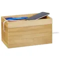 Produktbild: Relaxdays Kabelbox Bambus Hellbraun
