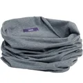 Produktbild: Living Crafts - LOURDES | Multifunktionstuch, Herbst- & Winterschal, Halstuch, Motorrad-Gesichtsmaske, Halswärmer, Wolle, Baumwolle (Bio) für Damen und Herren (Graphite Melange)