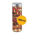 Produktbild: Vorratsglas 1500 ml | Runde Vorratsdose | Luftdicht & Auslaufsicher | SILBERTHAL