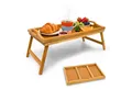 Produktbild: relaxdays Tabletttisch 2x Bambus Betttablett (1-St)