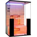 Produktbild: Sanotechnik Infrarotkabine, Schwarz, Holz, Fichte, 125x190x100 cm, Freizeit, Wellness, Infrarotkabinen