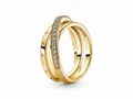 Produktbild: Pandora 169057C01-48 Ring - Gelbgold Verg. - Zirkonia - Gr. 48