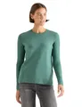 Produktbild: Cecil Pullover mit Strickdetail Jewel Green Melange S