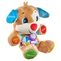 Produktbild: Fisher-Price Lernspaß-Hündchen mit drei Stufen | sprechendes Kuscheltier mit Musik als Kinderspielzeug und Baby Spielzeug | Interaktiver Teddybär, Version: Italienisch, FPM51