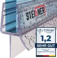 Produktbild: STEIGNER Duschdichtung, 170cm, Glasstärke 3,5/4/ 5 mm, Gerade PVC Ersatzdichtung für Dusche, UK13
