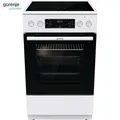 Produktbild: Gorenje Elektroherd 50cm Glaskeramik Kochfeld AirFry Pizza-Funktion Weiß