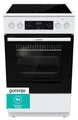 Produktbild: Gorenje GECS5C60WPA Freistehender Herd Elektro groß AquaClean mit Glaskeramik