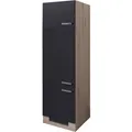 Produktbild: Flex-Well Exclusiv Küchen-Geräteumbauschrank Lara 60 cm Anthrazit-San Remo Eiche