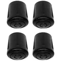 Produktbild: cyclingcolors 4X Möbelfüße Gummi Möbelgleiter Rund Stuhlkappen fusskappen Kappen schutzkappen für stuhlbeine schwarz Rohrkappen Endkappen Rundrohr (32 mm)
