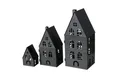 Produktbild: BOLTZE GRUPPE GmbH Kerzenlaterne Boltze Laterne Dover 3-teiliges Set Schwarz 2040727 (1 St)