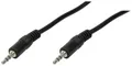 Produktbild: LogiLink CA1048 Klinke Audio Anschlusskabel 0.20m Schwarz (matt)